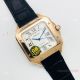 (GB) Swiss Replica Cartier Santos Rose Gold Men's Watch 9015 Movement (9)_th.jpg